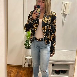 Thalia Gold Chain Blazer